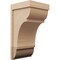 Ekena Millwork 12"W x 12"D x 24"H Wide Bryant Rough Cedar Woodgrain TimberThane Corbel, Primed Tan CORUR12X12X24BRYRCPR - alternate 1